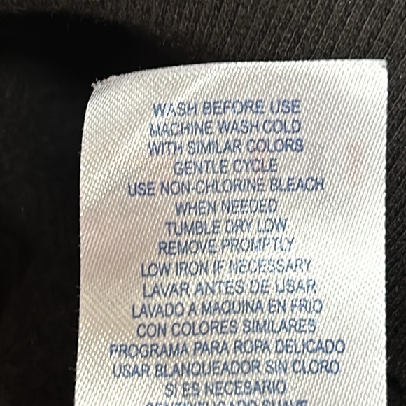 Champion black athletic hoodie sweatshirt. Logo on front. Size 24 Months. - Picture 8 of 8